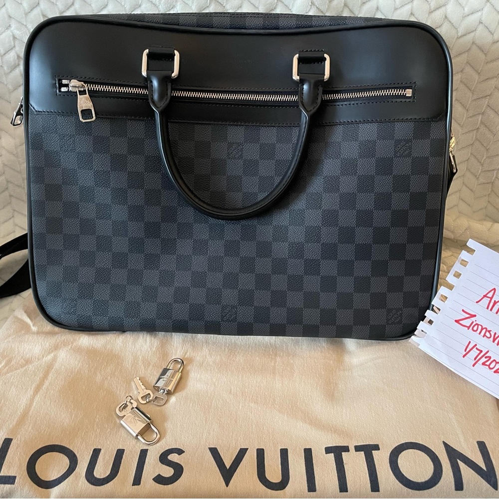 Louis Vuitton Overnight Handbag Damier Graphite